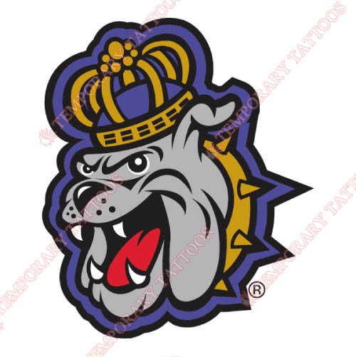 James Madison Dukes Customize Temporary Tattoos Stickers NO.4697